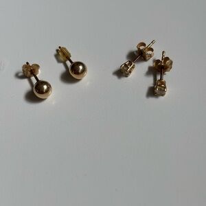 Real gold / diamond earrings
